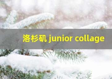 洛杉矶 junior collage